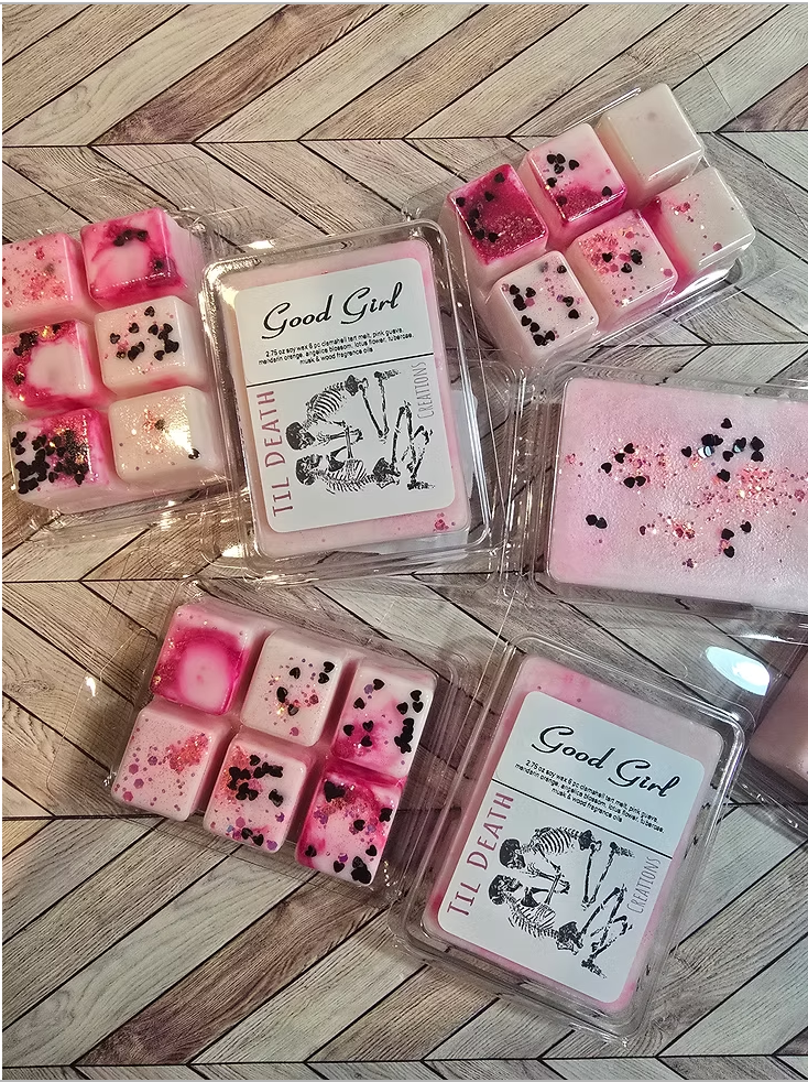 Til Death Creations Good Girl pink wax melts